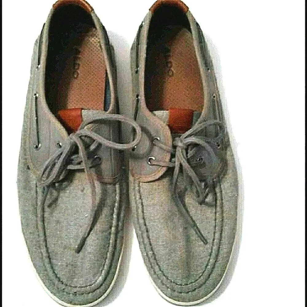 Aldo Tancredo Light Gray Preppy Everyday Boardwalk Boat Shoes 11